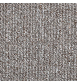 Tapis d'escalier 15 pcs Marron clair 65 x 24 x 4 cm