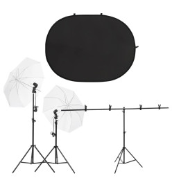 Kit de studio photo avec éclairage et écran de fond