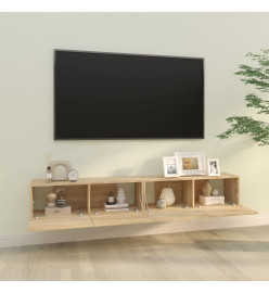 Meubles TV 2 pcs Chêne Sonoma 100x30x30 cm Bois d'ingénierie