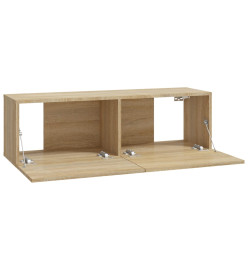 Meubles TV 2 pcs Chêne Sonoma 100x30x30 cm Bois d'ingénierie