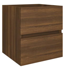 Armoire de lavabo Chêne marron 41x38,5x45 cm Bois d'ingénierie