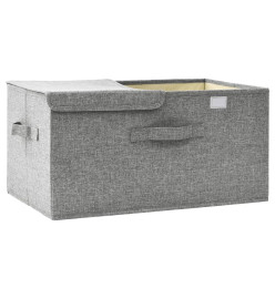 Boîte de rangement Tissu 50x30x25 cm Gris