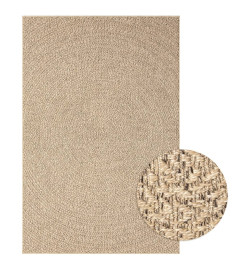 Tapis 120x170 cm aspect jute intérieur et extérieur