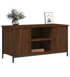 Meuble TV Chêne marron 100x40x50 cm Bois d'ingénierie