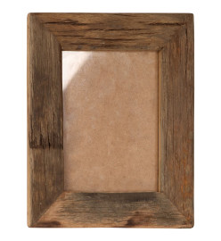 Cadres photo 2 pcs 25x30cm Bois de récupération solide et verre