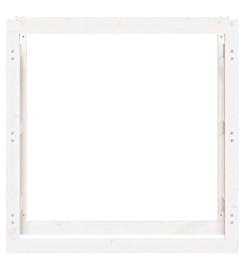 Support pour bois de chauffage Blanc 100x25x100 cm Bois de pin