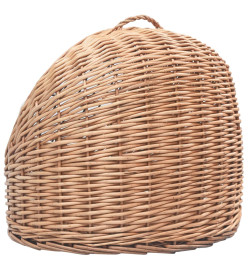 Cage de transport pour chats 60x45x45 cm Saule naturel