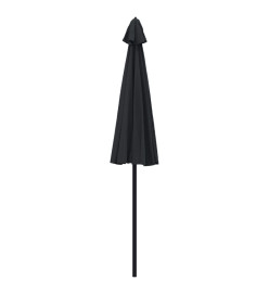 Parasol d'extérieur avec mât en aluminium 270 cm Noir