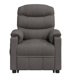 Fauteuil de massage inclinable Gris foncé Tissu