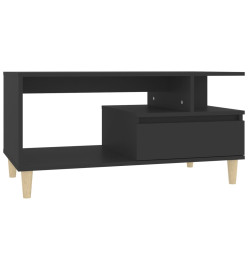 Table basse Noir 90x49x45 cm Bois d'ingénierie