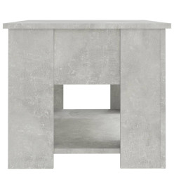 Table basse Gris béton 79x49x41 cm Bois d'ingénierie