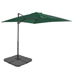 Parasol avec base portable Vert