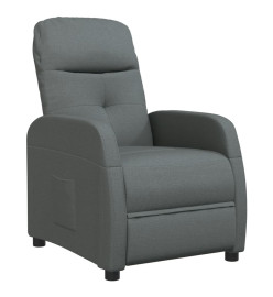 Fauteuil inclinable Gris foncé Tissu