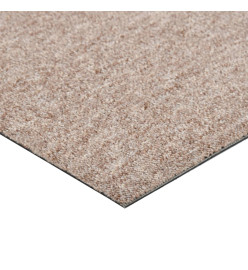 Dalles de tapis de sol 20 pcs 5 m² 50x50 cm Beige