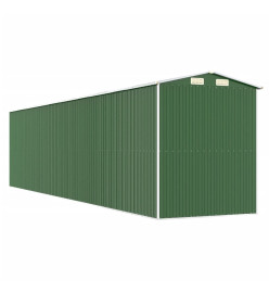 Abri de jardin Vert 192x855x223 cm Acier galvanisé