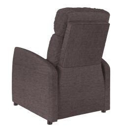 Fauteuil de massage Marron foncé Tissu