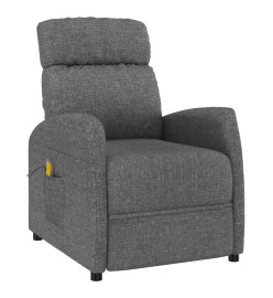 Fauteuil de massage Gris foncé Tissu