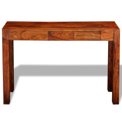 Table console avec 3 tiroirs 80 cm Bois massif