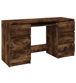 Bureau Chêne fumé 140x50x77 cm Bois d'ingénierie