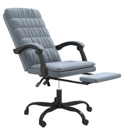 Fauteuil inclinable de bureau Gris foncé Velours