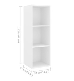 Ensemble de meubles TV 4 pcs Blanc Bois d'ingénierie