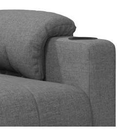 Fauteuil inclinable électrique Gris clair Tissu