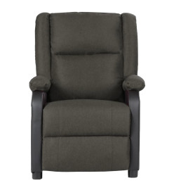 Fauteuil de massage Gris foncé Similicuir et tissu