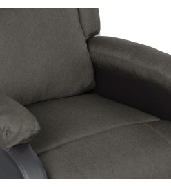 Fauteuil de massage Gris foncé Similicuir et tissu