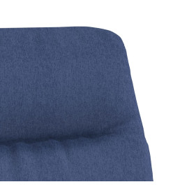 Chaise de relaxation Bleu Tissu