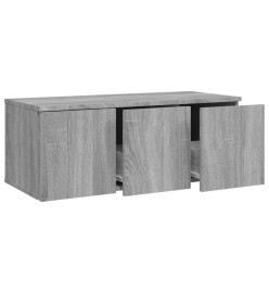 Meuble TV Sonoma gris 80x34x30 cm Bois d'ingénierie