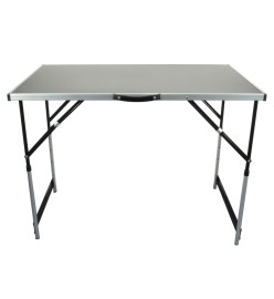 Brüder Mannesmann Ensemble table pliante multifonction Aluminium 3 pcs