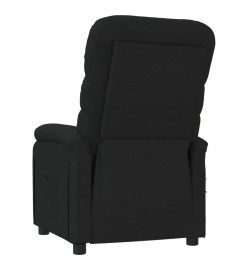 Fauteuil électrique de massage Noir Tissu