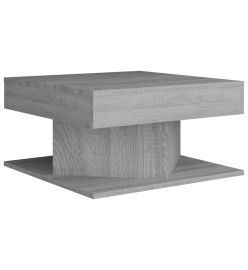 Table basse Sonoma gris 57x57x30 cm Bois d'ingénierie