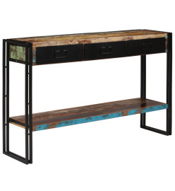 Table console Bois de récupération massif 120 x 30 x 76 cm