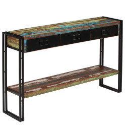 Table console Bois de récupération massif 120 x 30 x 76 cm