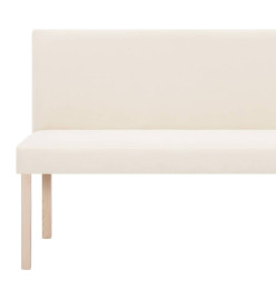 Banc 139,5 cm Crème Polyester