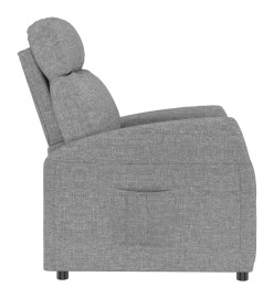 Fauteuil inclinable Gris clair Tissu