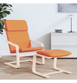 Chaise de relaxation Jaune foncé Tissu