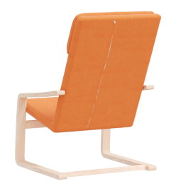 Chaise de relaxation Jaune foncé Tissu