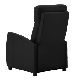 Fauteuil électrique de massage Noir Similicuir