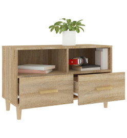 Meuble TV Chêne sonoma 80x36x50 cm Bois d'ingénierie