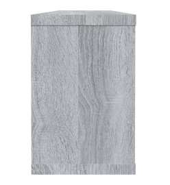 Étagères murales cube 6 pcs Sonoma gris 60x15x23 cm Bois