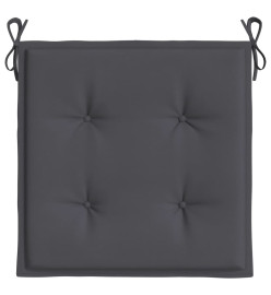 Coussins de chaise de jardin 6 pcs anthracite 50x50x3 cm