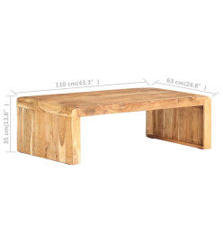 Table basse 110x63x35 cm Bois d'acacia massif