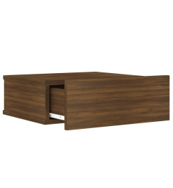 Tables de chevet flottantes 2 pcs Chêne marron 40x30x15 cm