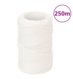 Corde de bateau Blanc complet 2 mm 250 m Polypropylène