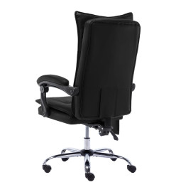 Chaise de bureau de massage Noir Similicuir