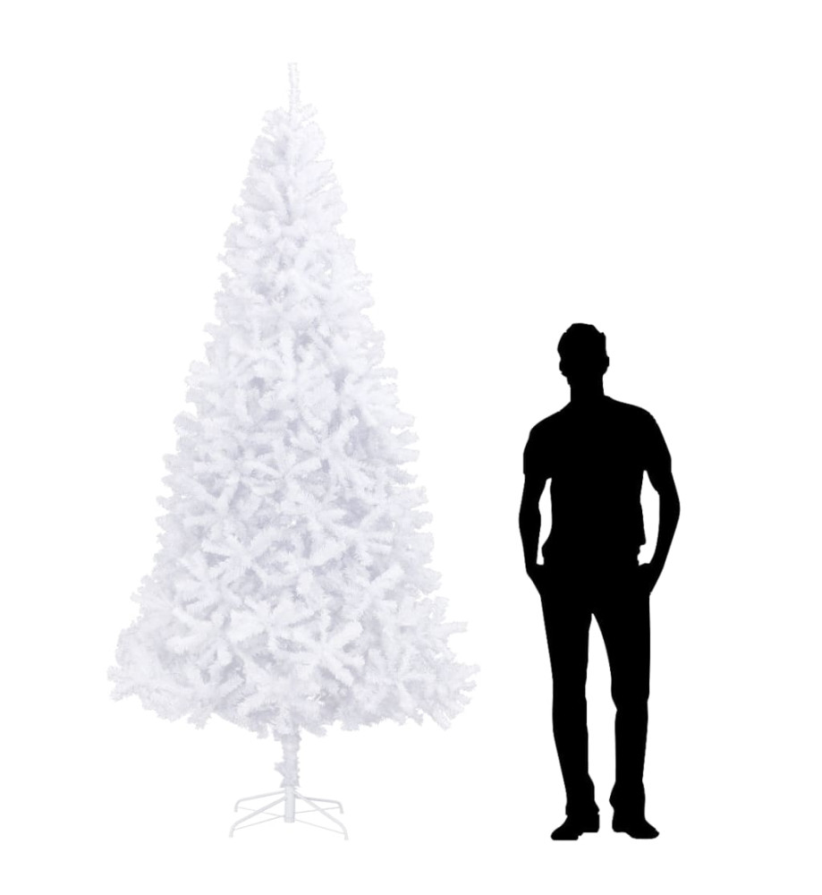 Sapin de Noël artificiel 300 cm Blanc