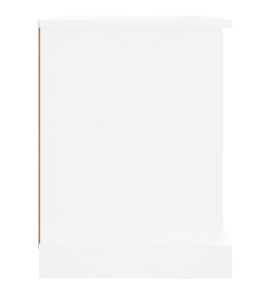 Meuble TV blanc 73x35,5x47,5 cm bois d'ingénierie