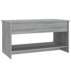 Table basse Sonoma gris 102x50x52,5 cm Bois d'ingénierie